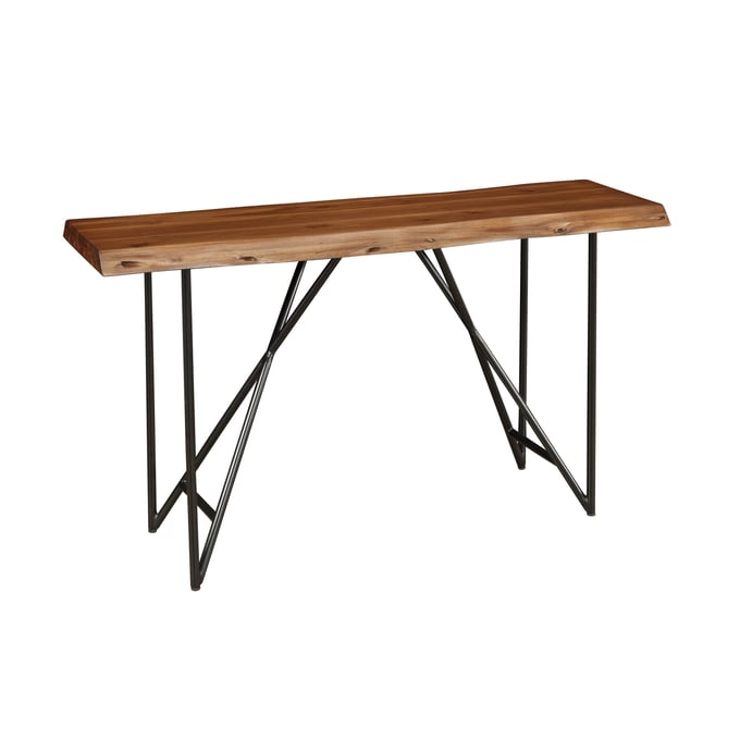 Alpine Furniture Live Edge Light Walnut Sofa Table ALPN-1968-63