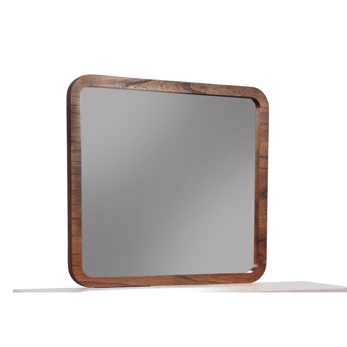 Alpine Furniture Belham Dark Walnut Black Mirror ALPN-1971-06