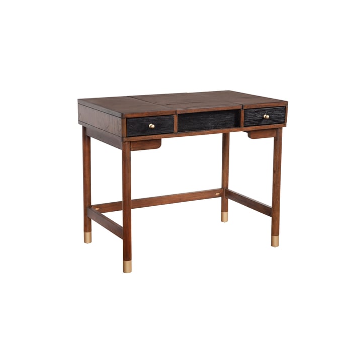 Alpine Furniture Belham Dark Walnut Black Bedroom Vanity ALPN-1971-19