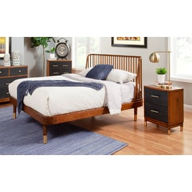 Alpine Furniture Belham Dark Walnut 2pc Bedroom Set with Full Bed