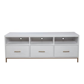 Alpine Furniture Madelyn White TV Console