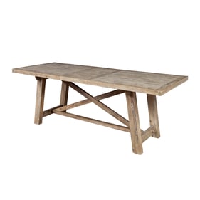 Alpine Furniture Newberry Weathered Natural Extension Dining Table