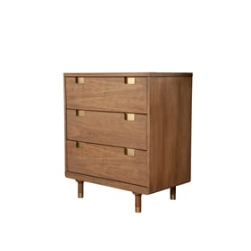 Alpine Furniture Easton Sand Three Drawer Small Chest