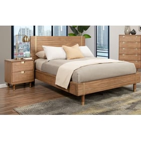 Alpine Furniture Easton Sand 4pc Bedroom Set With Full Platform Bed