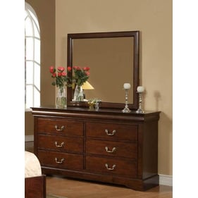 Alpine Furniture West Haven Cappuccino Dresser and Mirror