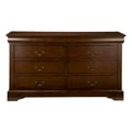 West Haven 6 Drawer Dresser, Cappuccino