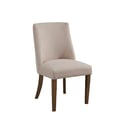 Kensington Set of 2 Upholstered Parson Chairs, Reclaimed Natural