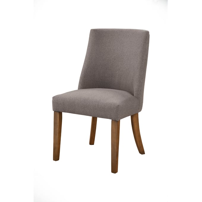 2 Alpine Furniture Kensington Reclaimed Natural Dark Grey Parson Chairs ALPN-2668-12