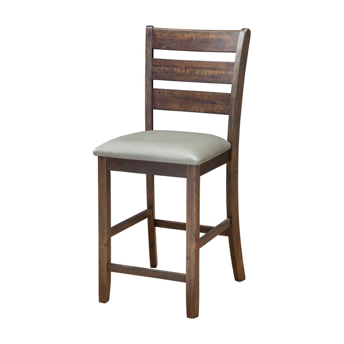 2 Alpine Furniture Emery Walnut Pub Chairs ALPN-2929-05