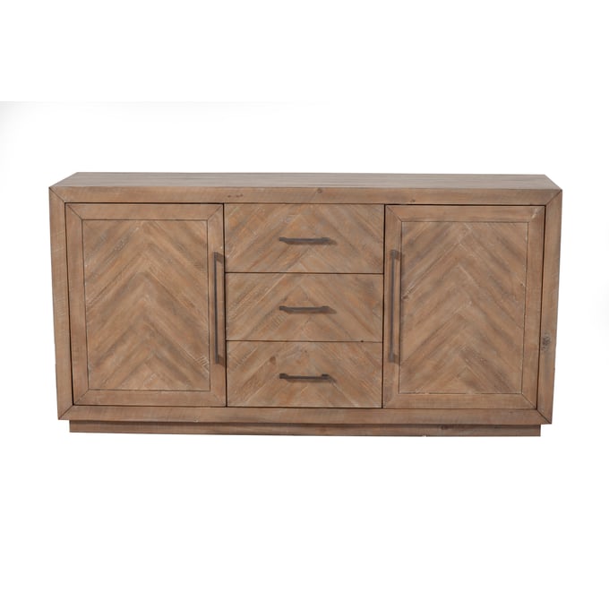 Alpine Furniture Aiden Weathered Natural Sideboard ALPN-3348-06