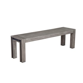 Alpine Furniture Fallon Grey Black Dining Bench