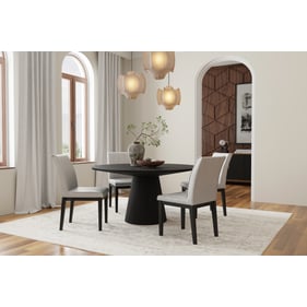 Alpine Furniture Cove Vintage Black 5pc Dining Room Set