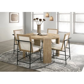 Alpine Furniture Sloane Driftwood 5pc Dining Room Set