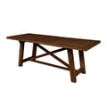 Newberry Rectangular Dining Table, Medium Brown