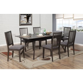 Alpine Furniture Lennox Dark Tobacco 7pc Extension Dining Room Set