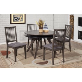 Alpine Furniture Lennox Dark Tobacco 5pc Round Dining Room Set