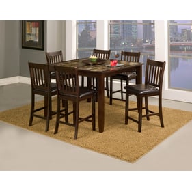 Alpine Furniture Capitola Espresso 7pc Counter Height Set