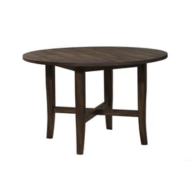 Alpine Furniture Arendal Burnished Dark Oak Round Dining Table