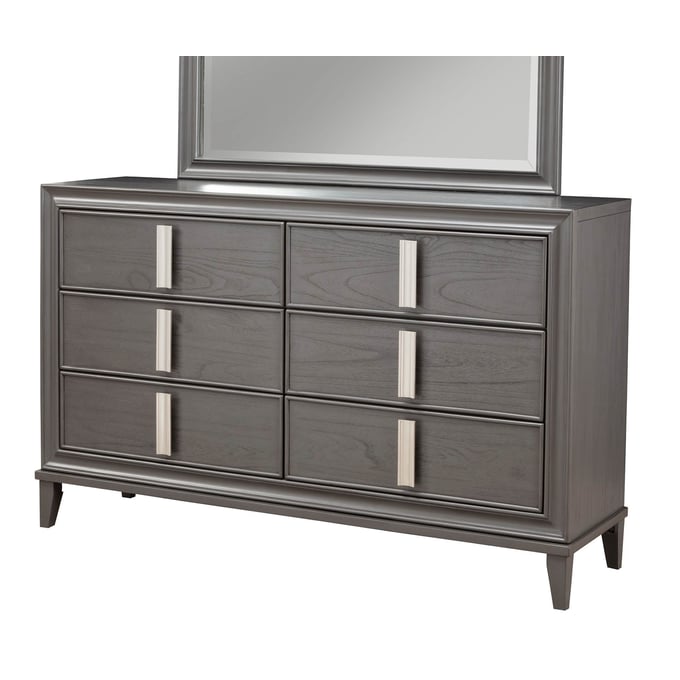 Alpine Furniture Lorraine Dark Grey 6 Drawer Dresser ALPN-8171-03