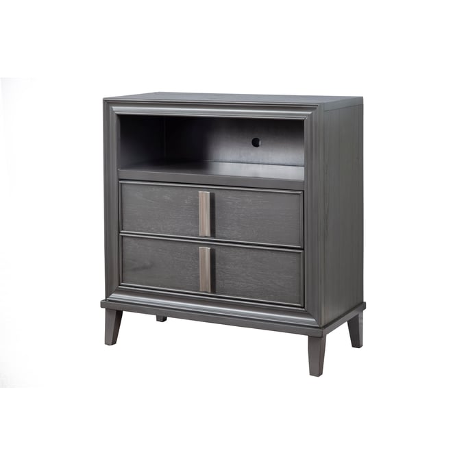 Alpine Furniture Lorraine Dark Grey TV Media Chest ALPN-8171-11