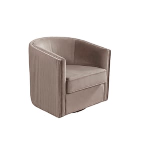 Alpine Furniture Maison Light Grey Swivel Chair