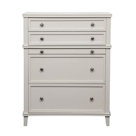 Alpine Furniture Potter White 4 Drawer Multifunction Chest