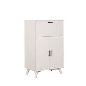 Alpine Furniture Flynn White Large Bar Cabinet