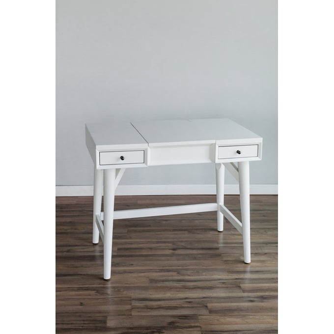 Alpine Furniture Flynn White Bedroom Vanity ALPN-966-W-19