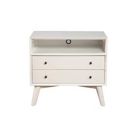 Alpine Furniture Flynn White Large Nightstand