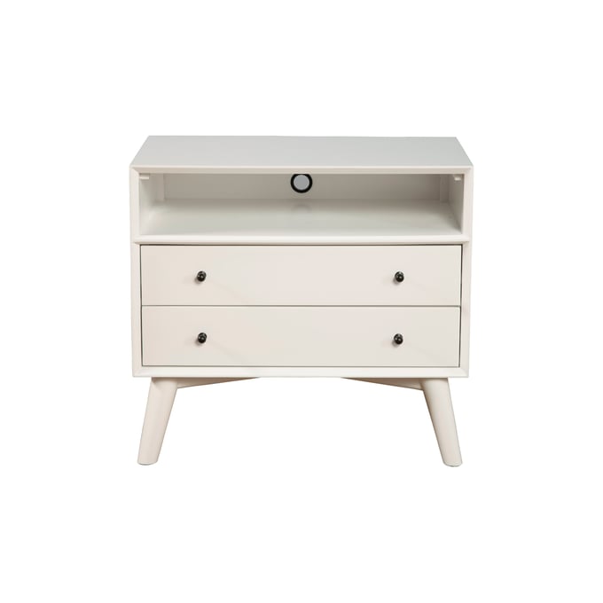 Alpine Furniture Flynn White Large Nightstand ALPN-966-W-22