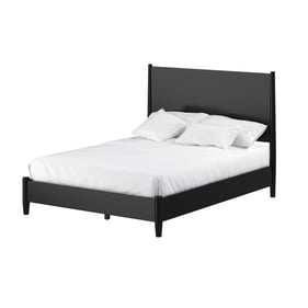 Alpine Furniture Flynn Black Queen Panel Bed