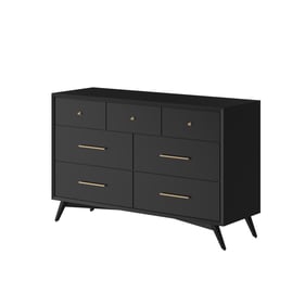 Alpine Furniture Flynn Black 7 Drawer Dresser