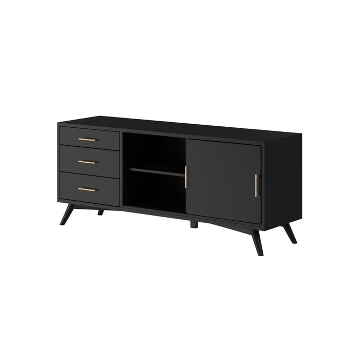 Alpine Furniture Flynn Black Large TV Console ALPN-966BLK-10