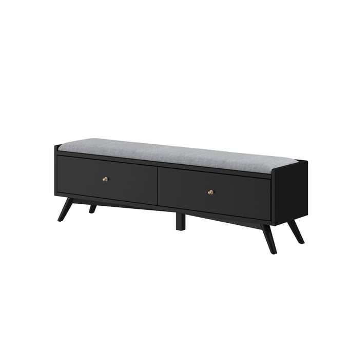 Alpine Furniture Flynn Black Bench ALPN-966BLK-12