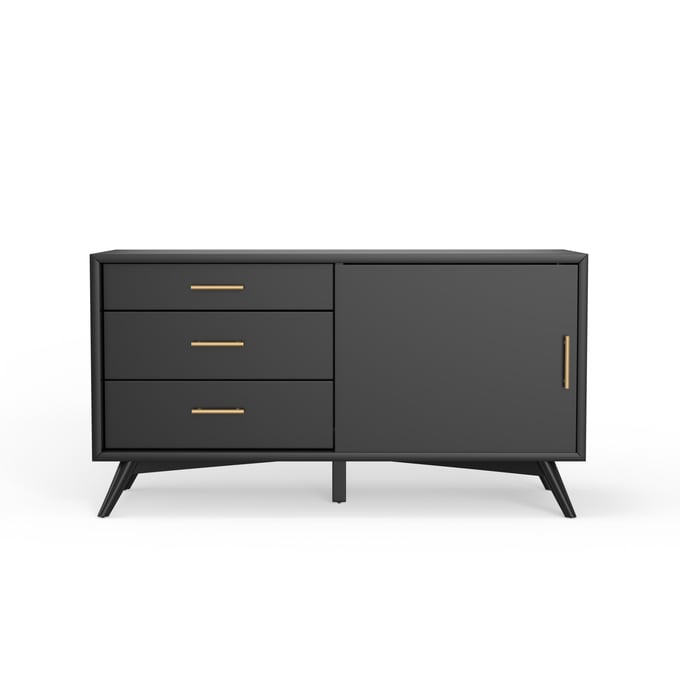 Alpine Furniture Flynn Black Small TV Console ALPN-966BLK-15