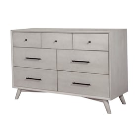 Alpine Furniture Flynn Gray 7 Drawer Dresser