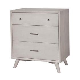 Alpine Furniture Flynn Gray 3 Drawer Small Chest