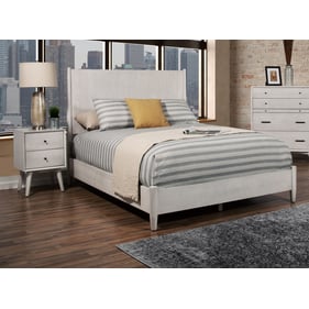 Alpine Furniture Flynn Gray 2pc Bedroom Set with King Panel Bed