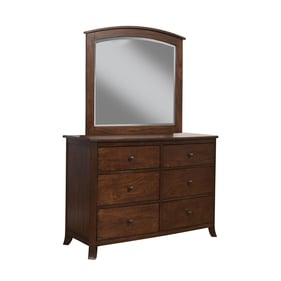 Alpine Furniture Baker Mahogany Dresser and Mirror