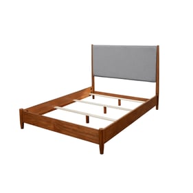 Alpine Furniture Flynn Acorn Grey Queen Panel Bed