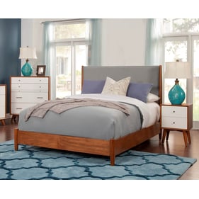 Alpine Furniture Flynn Acron White 4pc Bedroom Set With Queen Platform Bed