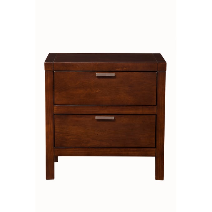 Alpine Furniture Carmel Cappuccino 2 Drawer Nightstand ALPN-JR-02