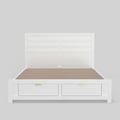 Carmel California King Storage Bed, White