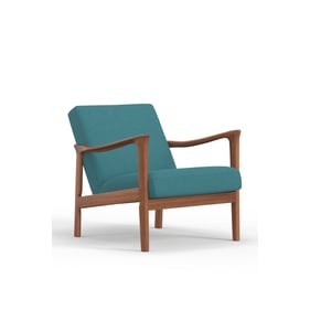 Alpine Furniture Zephyr Slate Turquoise Lounge Chair