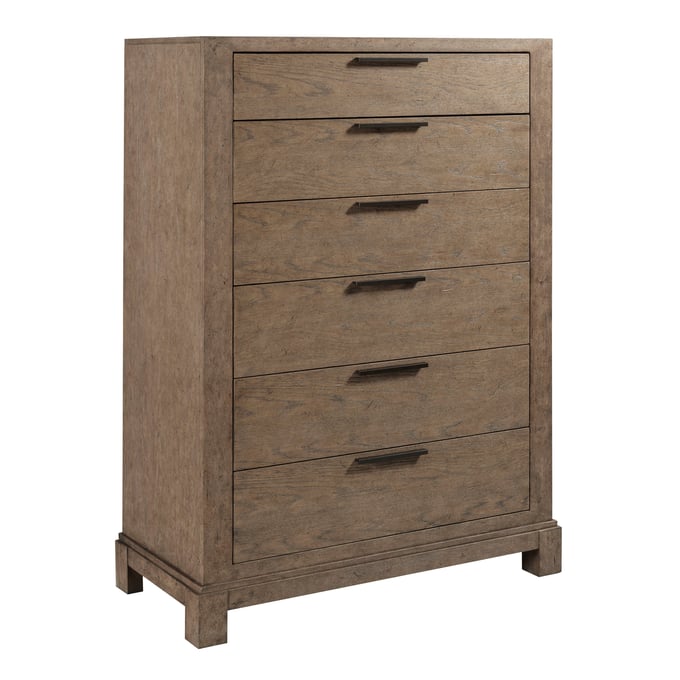 American Drew Cardell Medium Stain Smoke Drawer Chest AMDRW-010-215