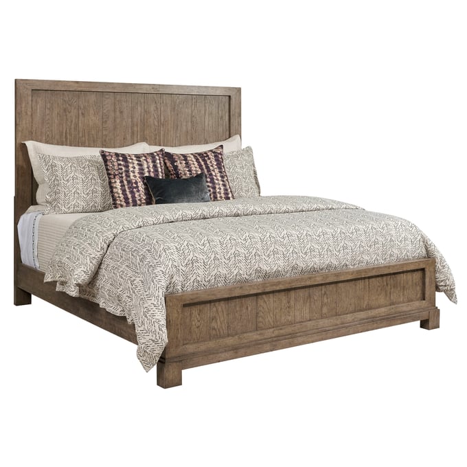 American Drew Trenton Medium Stain Smoke 2pc Bedroom Set With Queen Panel Bed AMDRW-010-304R-BR-S1