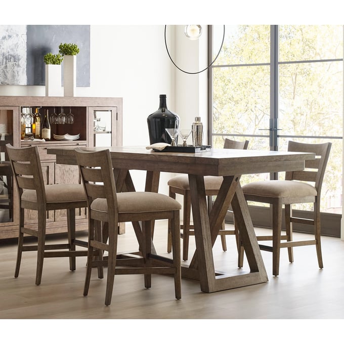 American Drew Clover Medium Stain Smoke 5pc Counter Height Dining Table Set AMDRW-010-700-CNT-S1