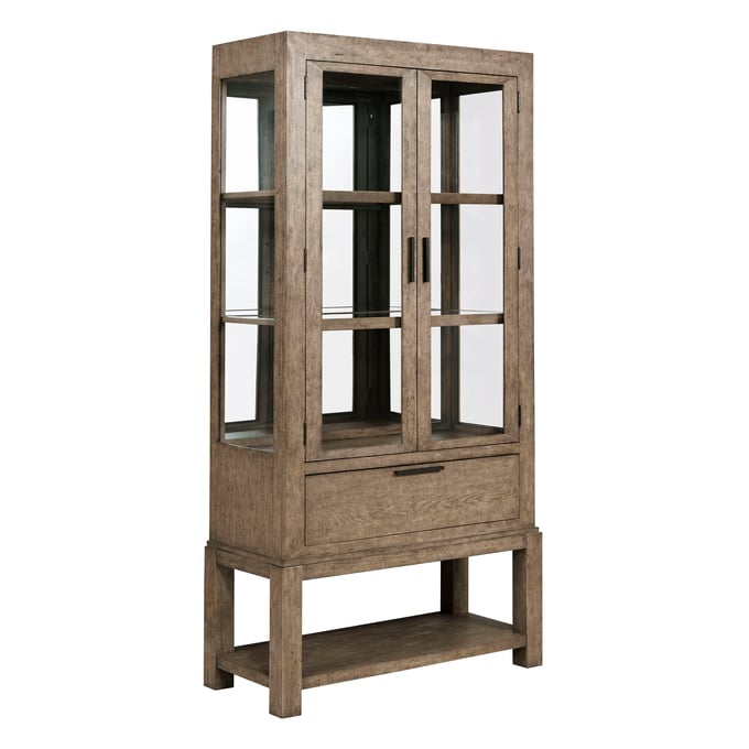 American Drew Potter Medium Stain Smoke Display Cabinet AMDRW-010-830