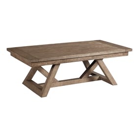 American Drew Evans Medium Stain Smoke Coffee Table