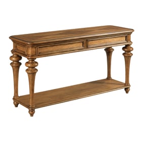 American Drew Emporium Medium Stain Cognac Pearson Sofa Table